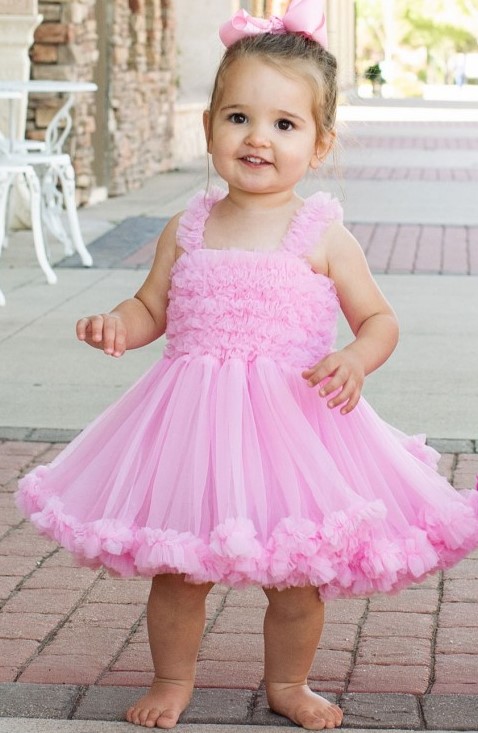 Pink Princess Petti Dress RuffleButts 